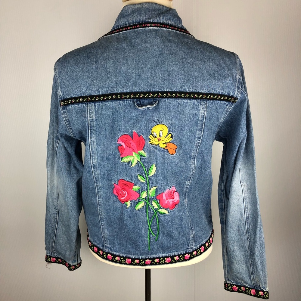 VTG Warner bros Studio Store Womens Denim Jacket